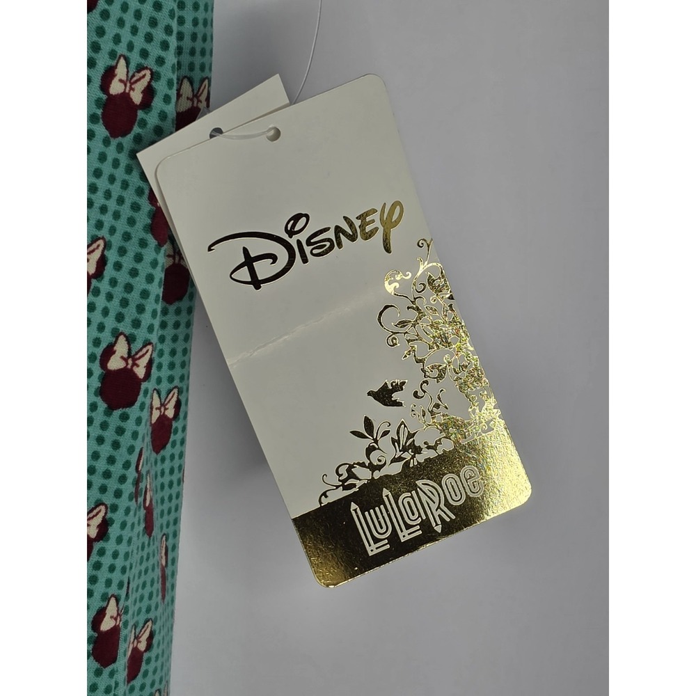 LuLaRoe Classic T DISNEY In Mint Green/Teal Minnie Mouse Polka Dot SZ: XSM NWT - Picture 6 of 7